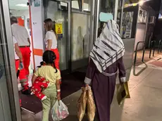 L'arrivo all'ospedale di Padova