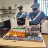 I fuochi pirotecnici sequestrati a casa di uno dei due arrestati
