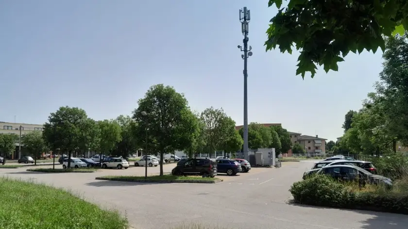 Il parcheggio che negli anni scorsi ospitava la Sagra del Santo