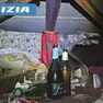 Le condizioni del giaciglio all'interno del ponte