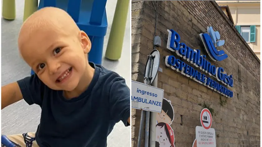Andrea Silva e l'ospedale Bambino Gesù di Roma dove è stato preso in cura