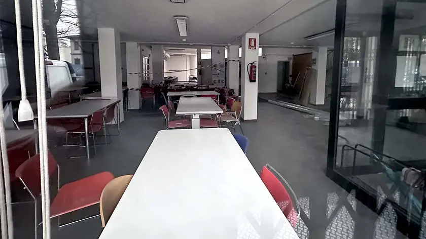 L'aula studio di via Jappelli chiusa