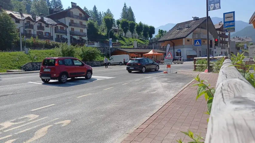 Le prove di allarme a Borca per la frana di questa mattina giovedì 26 giugno