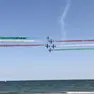Le frecce tricolori a Jesolo (Foto Bortoluzzi)
