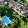 Una veduta dall’alto di villa Carisi a Torreselle