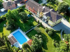 Una veduta dall’alto di villa Carisi a Torreselle