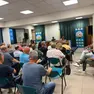 Un’immagine della riunione della Lega di Treviso lunedì al K3