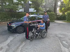 Il motore della carrozzina elettrica restituito dai carabinieri al proprietario