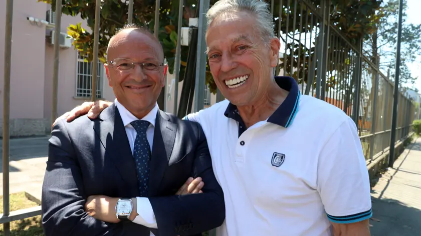 Franco Battaggia con il suo legale Fabio Crea