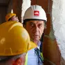Il sindaco Sergio Giordani nel cantiere dello stadio Euganeo