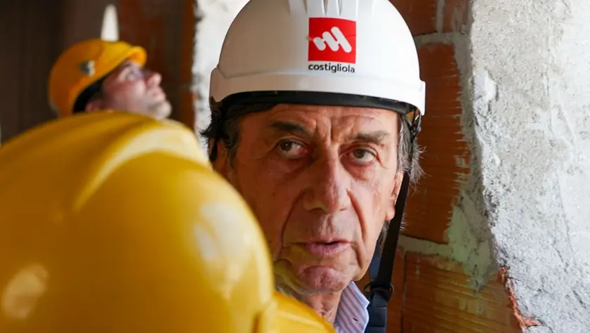 Il sindaco Sergio Giordani nel cantiere dello stadio Euganeo