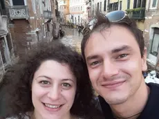 Andrea Zanin con la compagna Elisa Bordin