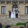 Da sinistra Jothibash con Giulia e Jennifer con Carlo, i due matrimoni nella stessa giornata