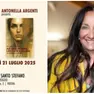 La locandina della presentazione del libro e la sindaca Antonella Argenti