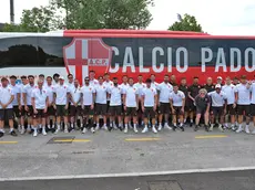 La partenza per il ritiro del Calcio Padova