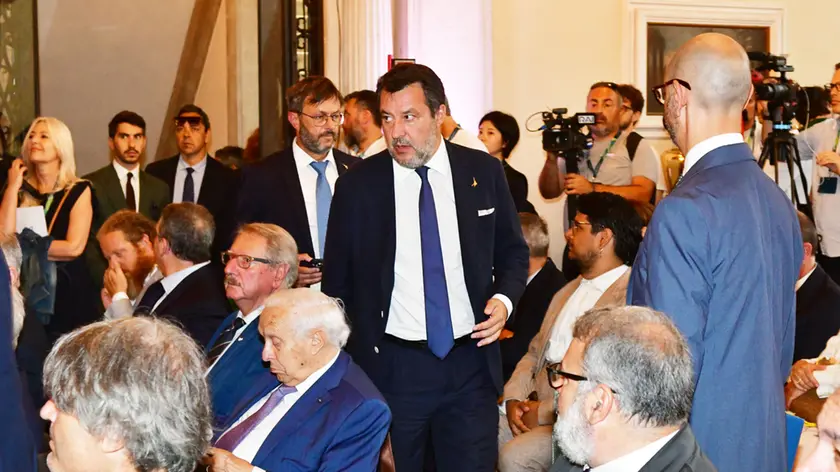 Matteo Salvini a Venezia per la presentazione delle medaglie olimpiche