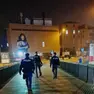 Poliziotti durante un controllo all'ospedale di Padova