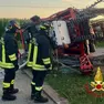 Il trattore ribaltato