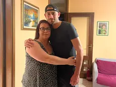 Artiom Naliato con Paola Ruffini che lo ospitava