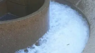 Imbrattata la fontana