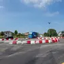 Rotonda nella SR10 tra Este e Ospedaletto