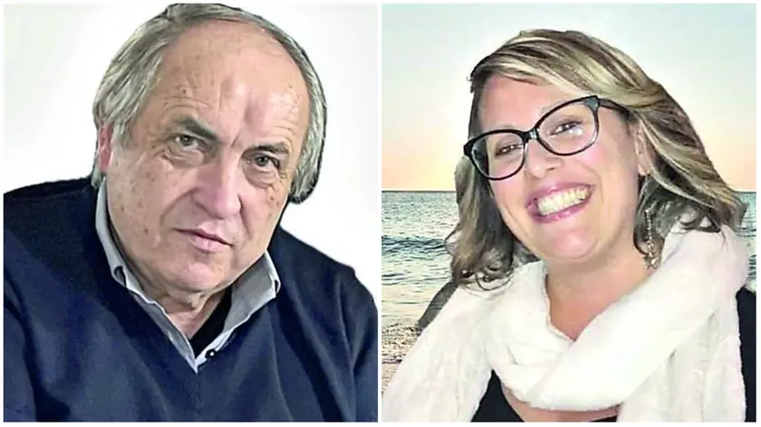Giancarlo Mazzon di 73 anni, a destra la figlia Tania: è morta a 45 anni poche ore prima del padre