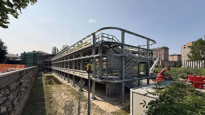 La nuova ala del Selvatico che sta sorgendo in via Loredan