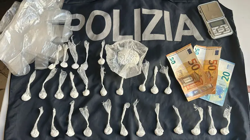 La droga sequestrata nel parco di Brusegana