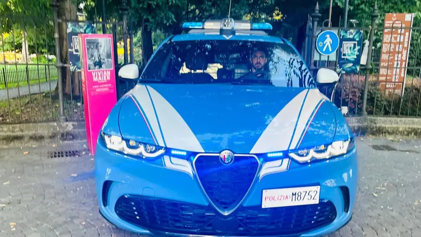 La polizia ai Giardini dell'Arena