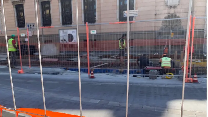 Il cantiere aperto del tram
