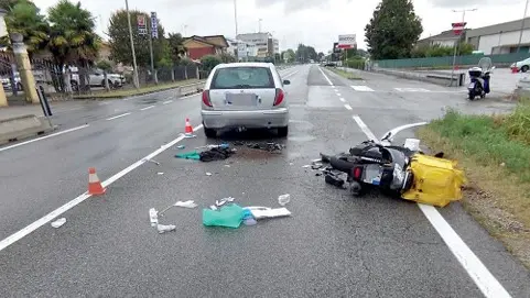Il luogo dell'incidente mortale