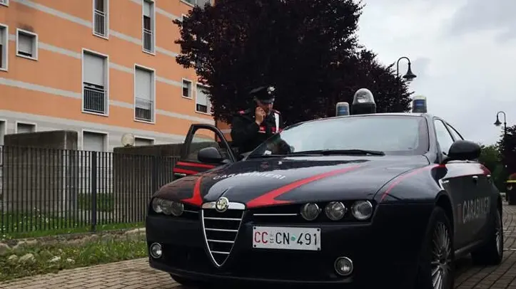 L'intervento dei carabinieri