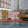 La chiusura di corso Milano (foto Bianchi)