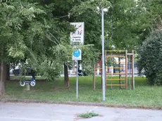 Il parco dove è avvenuta l'aggressione a Salgareda