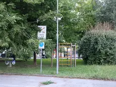 Il parco di via Soldati dove mercoledì sera è avvenuta l’aggressione