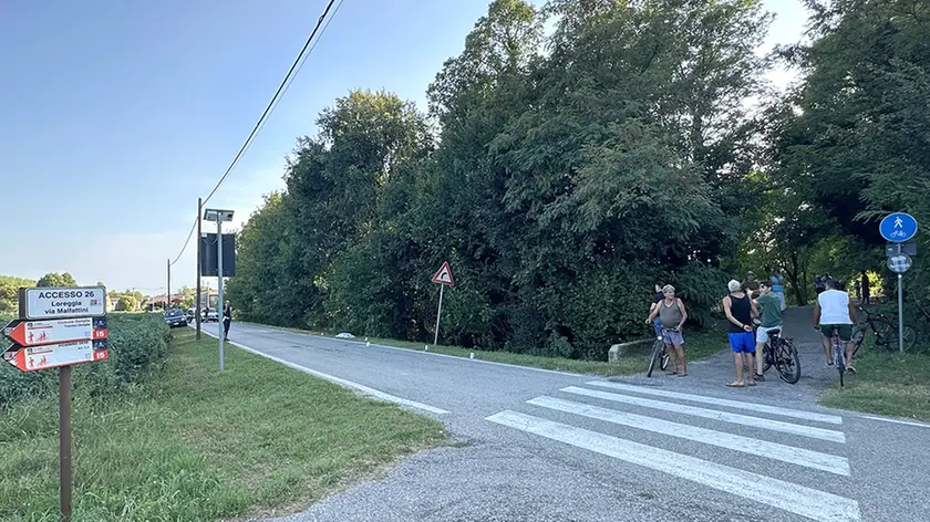 L'incrocio dove ha avuto luogo l'incidente mortale