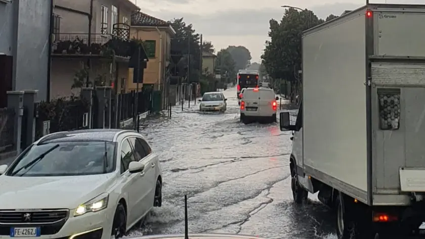 Strade allagate a Campalto