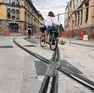 Lavori del tram in Largo Europa