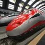 Un treno Frecciargento fermo in stazione