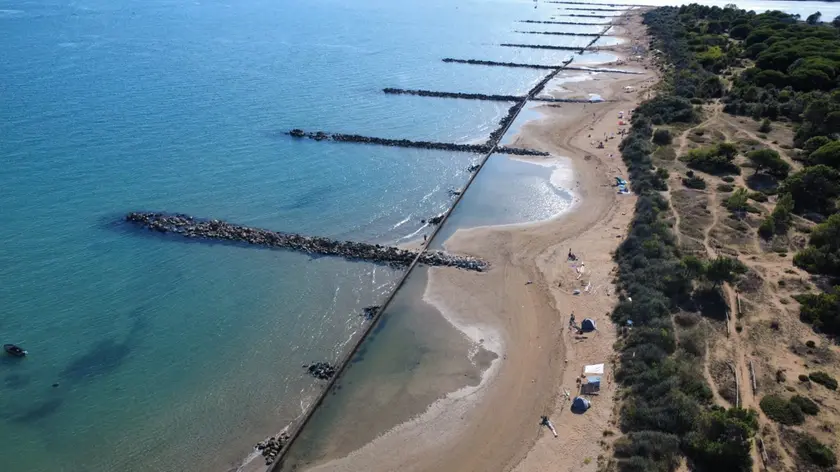 La spiaggia della Laguna del Mort tra Eraclea e Jesolo