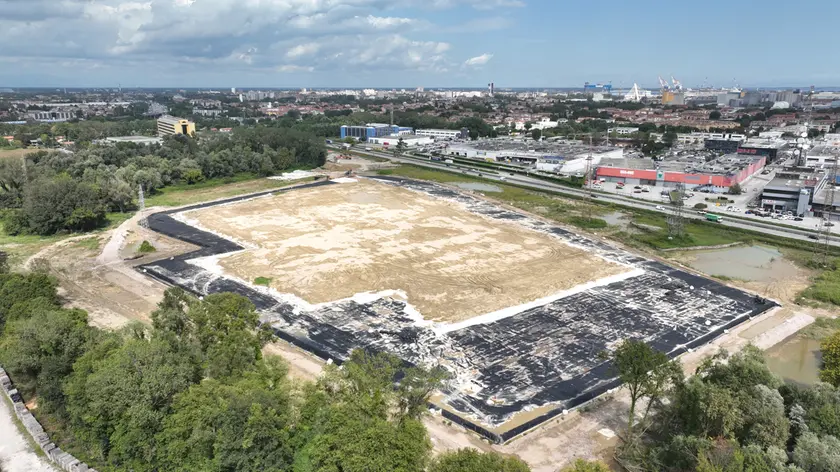 Una veduta dell’area oggetto della messa in sicurezza da parte del Commissario e di Veneto Acque