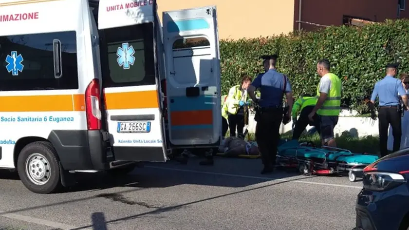 La scenda dell'incidente sulla Sp 47 Valsugana