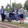 Agenti di polizia in Arecella durante un controllo