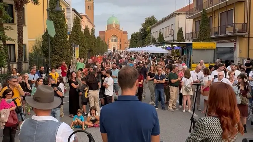 La manifestazione all'Arcella