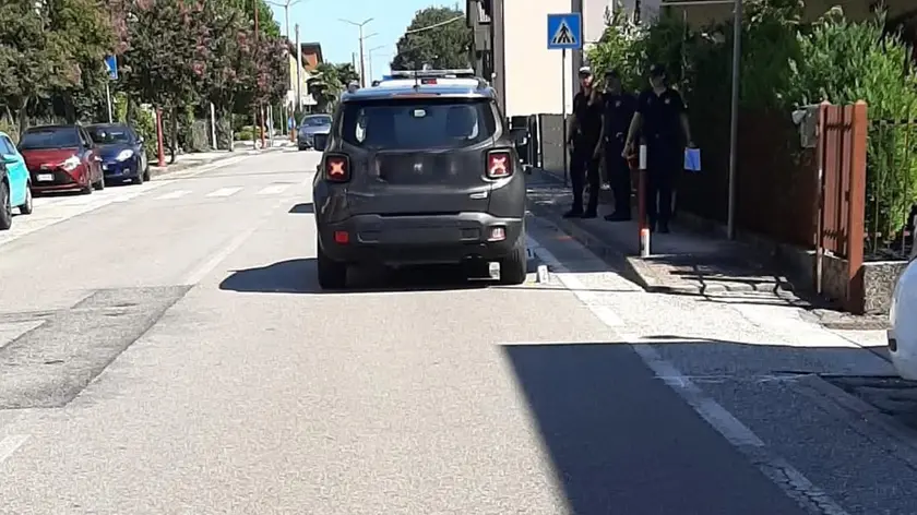 La Jeep Renegade coinvolta nell'incidente