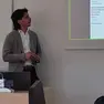 Riccardo Civiero durante una lezione negli States