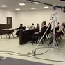 Un momento delle riprese svolte all’ex base di San Siro per il film “Il rapimento di Arabella” diretto da Carolina Cavalli