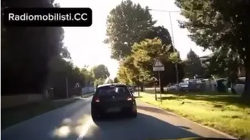 Un frame dell'inseguimento