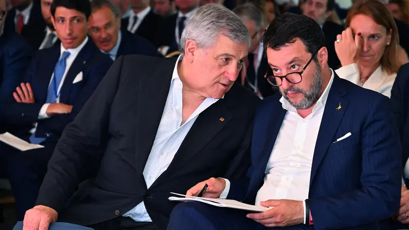 Il ministro degli Esteri Antonio Tajani e il ministro delle Infrastrutture Matteo Salvini