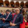 Il ministro Matteo Piantedosi ieri al Teatro Verdi (foto Bianchi)